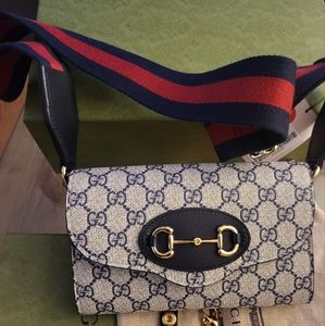 Authentic Gucci Horsebit Shoulder Bag
